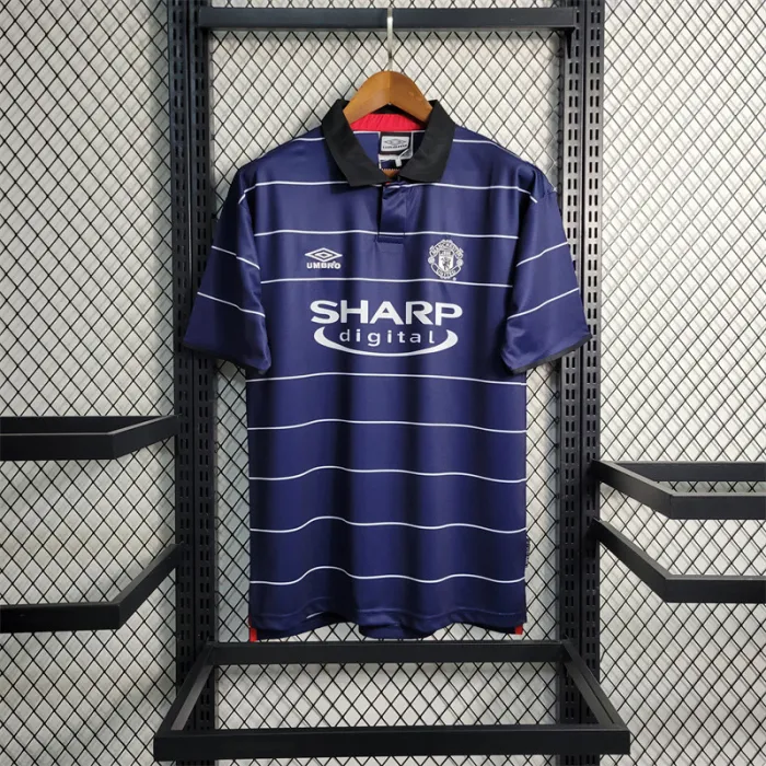 Manchester United Jersey Third Kit 1999/00 Retro Football Team Soccer Shirt