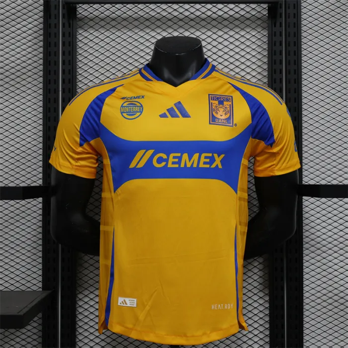 Versión de jugador Camiseta local del Club Tigres 24/25 Kit de fútbol