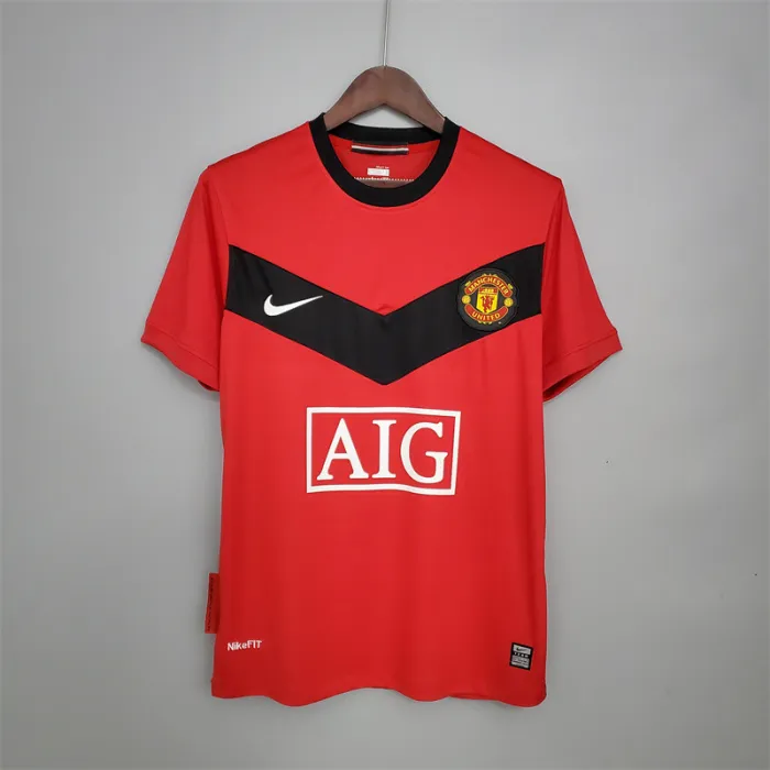 Camiseta de fútbol retro del equipo de fútbol del Manchester United 2009/10