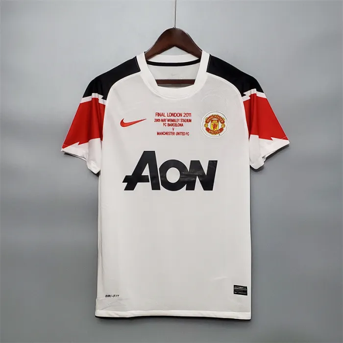 Manchester United Jersey Away Kit 2010/11 Retro Football Team Soccer Shirt