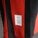 Player Version AC Milan Jersey 25/26 Long sleeves 125-Year Anniversary Football Kit Soccer Jersey - PalmSportss