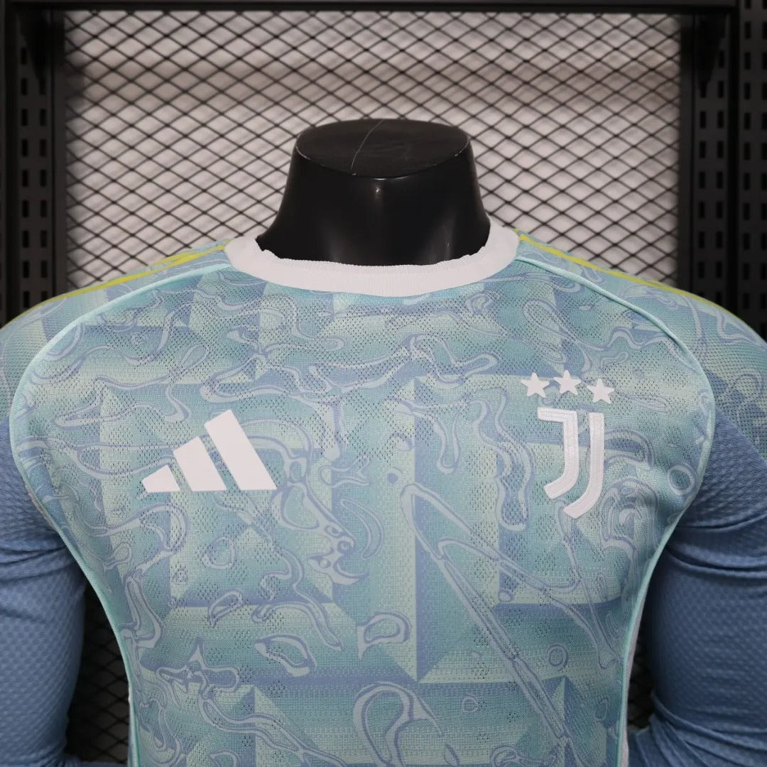 player version juventus jersey 25/26 away football kit long sleeves soccer jersey