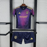 kids los angeles galaxy jersey 25/26 away football kit soccer jersey - PalmSportss