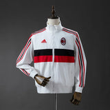 AC Milan Windbreaker 2025/26 White Football Kit - PalmSportss