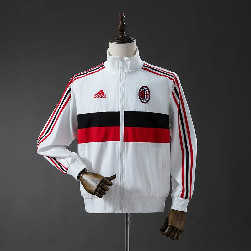 AC Milan Windbreaker 2025/26 White Football Kit