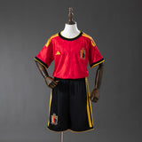 Kids Belgium Jersey 2026 World Cup Home Football Kit - PalmSportss