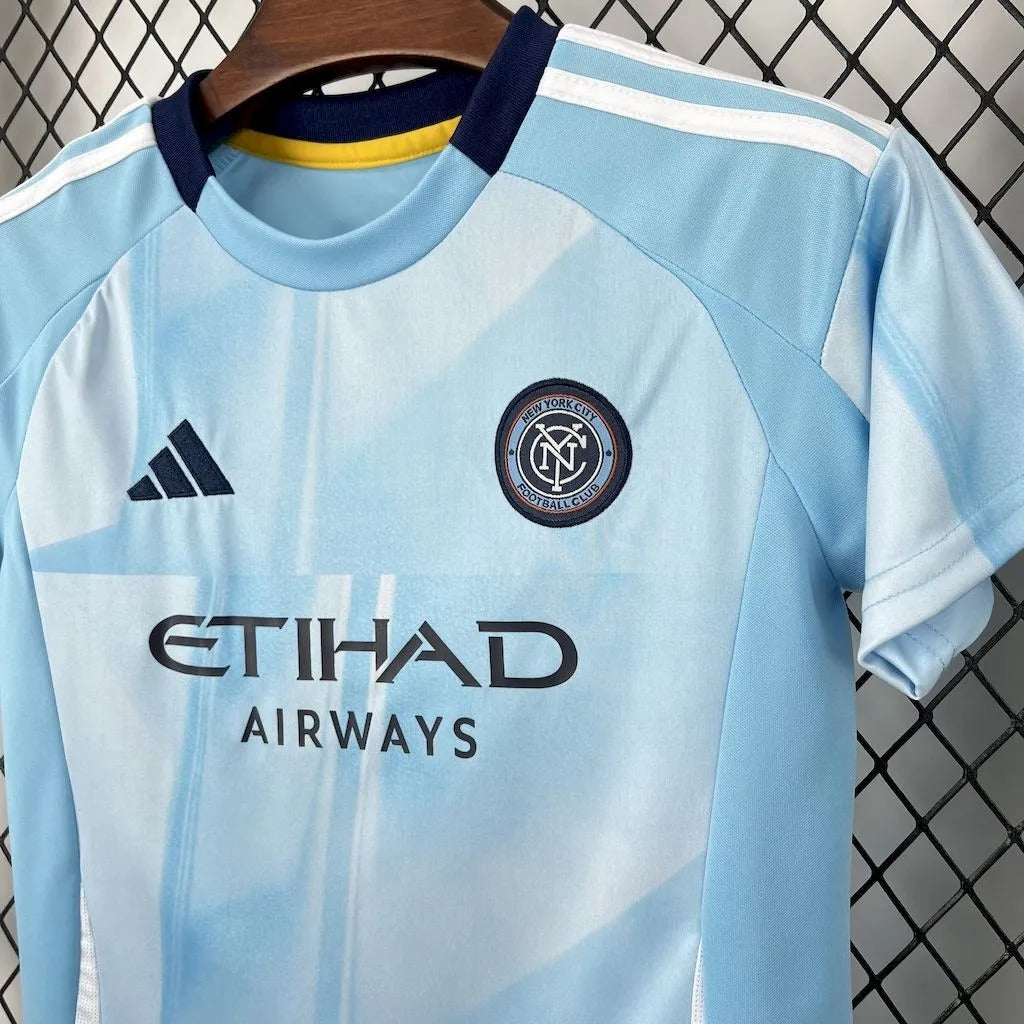 kids new york city jersey 25/26 home football kit soccer jersey