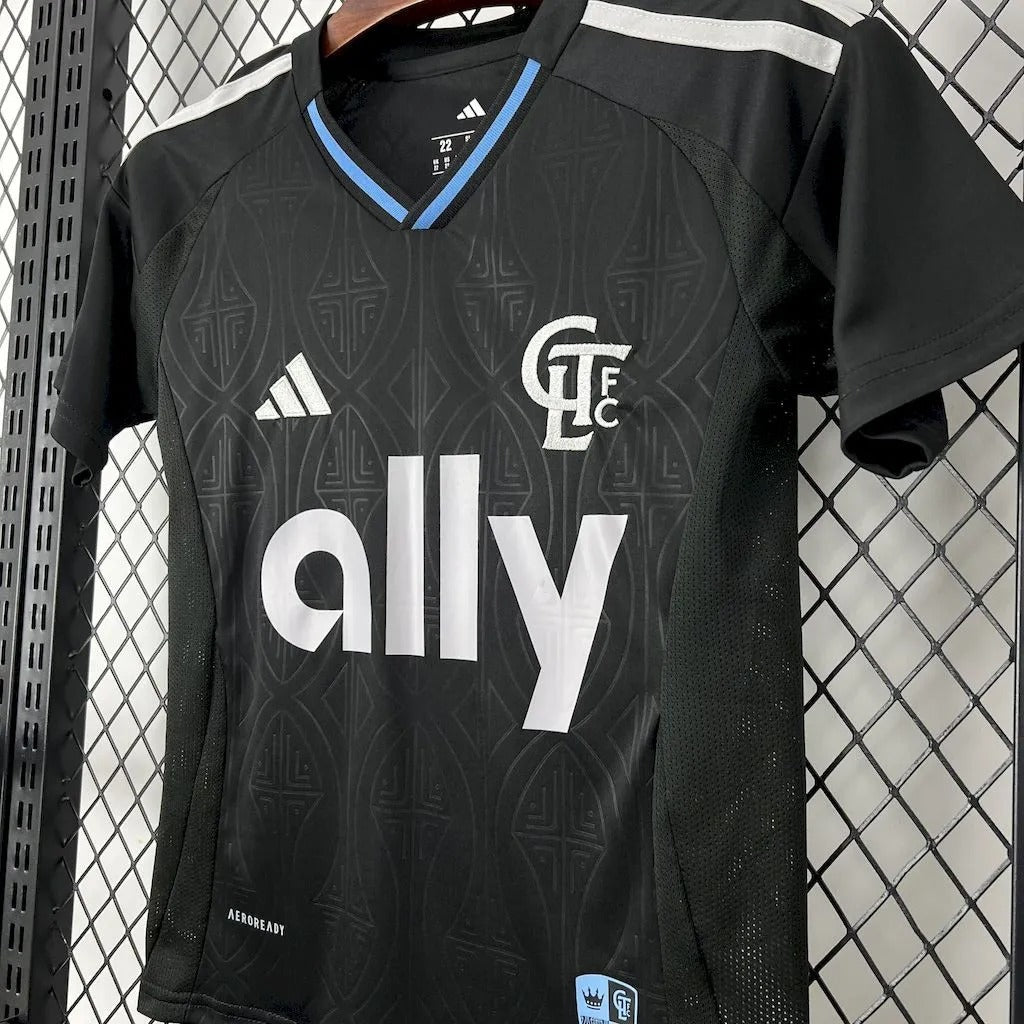 kids charlotte jersey 25/26 away football kit soccer jersey