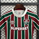 kids fluminense jersey 25/26 home football kit soccer jersey - PalmSportss