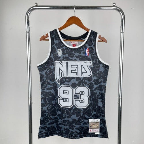BAPE×M&N joint jersey: Nets black