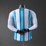 Player Version Argentina Jersey 2026 World Cup Home Football Kit Long Sleeves - PalmSportss