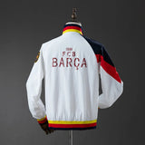 Barcelona Windbreaker 2025/26 White Football Kit - PalmSportss