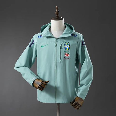 Brazil Windbreaker 2025/26 Green Football Kit