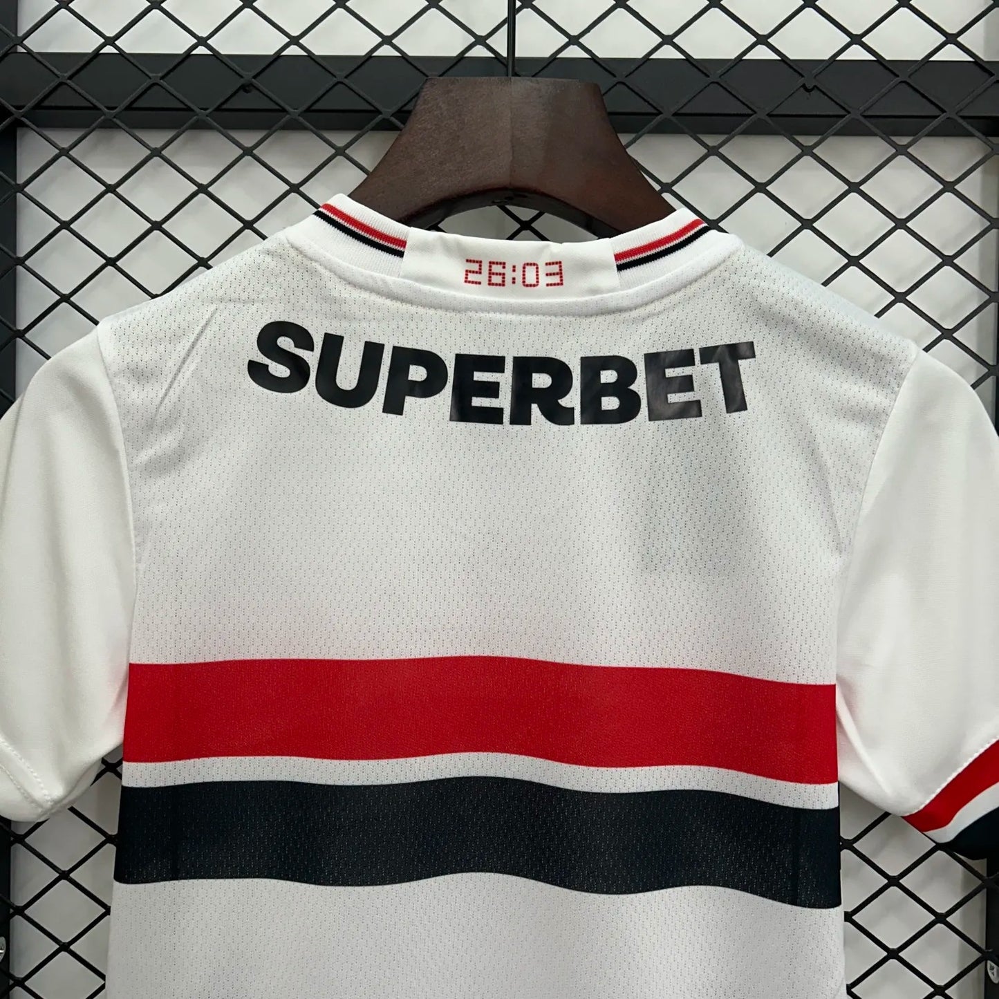 kids sao paulo home jersey 25/26 home football kit soccer jersey