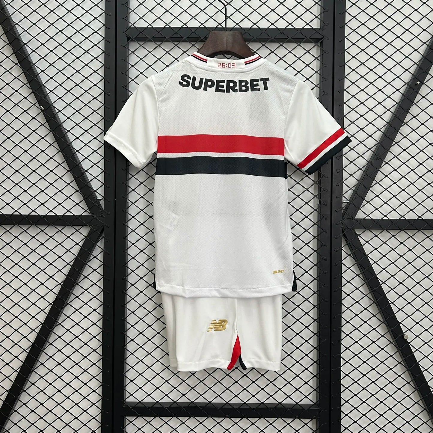 kids sao paulo home jersey 25/26 home football kit soccer jersey