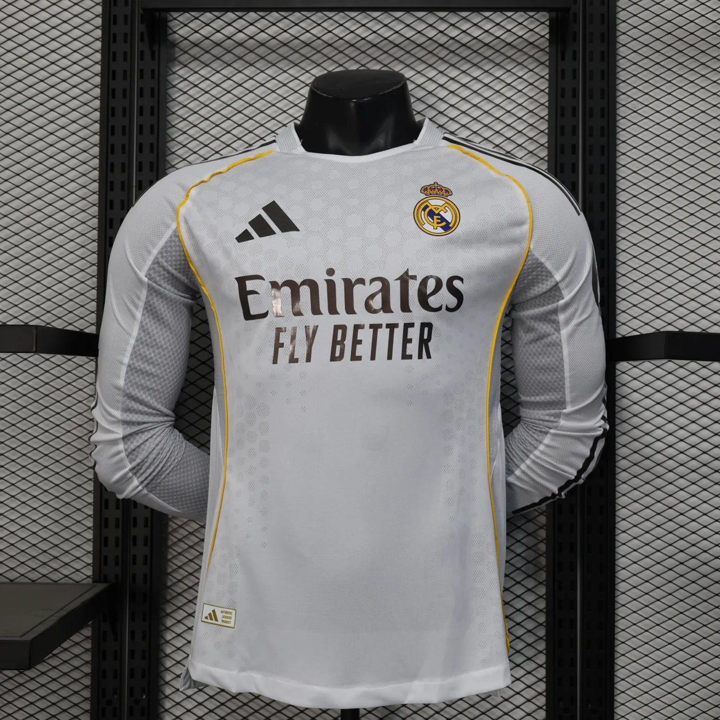 player version real madrid jersey 25/26 home long sleeves football kit soccer jersey