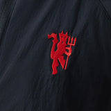 Manchester United Windbreaker 2025/26 Black Football Kit - PalmSportss