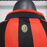 Player Version AC Milan Jersey 25/26 Long sleeves 125-Year Anniversary Football Kit Soccer Jersey - PalmSportss