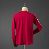 Retro Rome Home Jersey 2000-01 Long Sleeves Football Kit Soccer Shirt