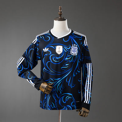 Argentina Away Jersey 2026 World Cup Long Sleeves Football Kit Soccer Shirt