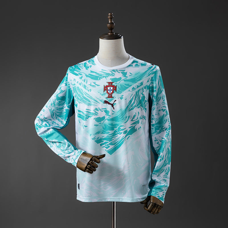 Portugal Away Jersey 2026 World Cup Long Sleeves Football Kit Soccer Shirt