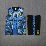Brazil Vest Set Training Tracksuits 25/26 Football Kit Soccer Jersey
