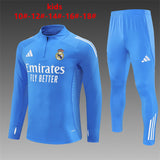 Kids Real Madrid Training Tracksuits 25/26 Football Kit Soccer Jersey