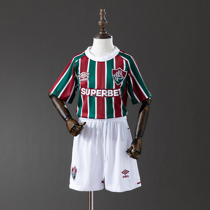 Kids Fluminense Jersey 25/26 Home Football Kit