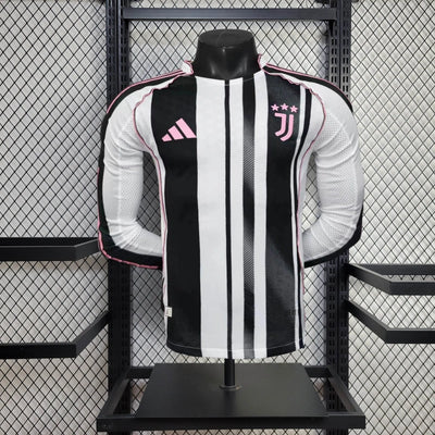 Player Version Juventus Jersey 25/26 Home Long Sleeves Football Kit Soccer Jersey