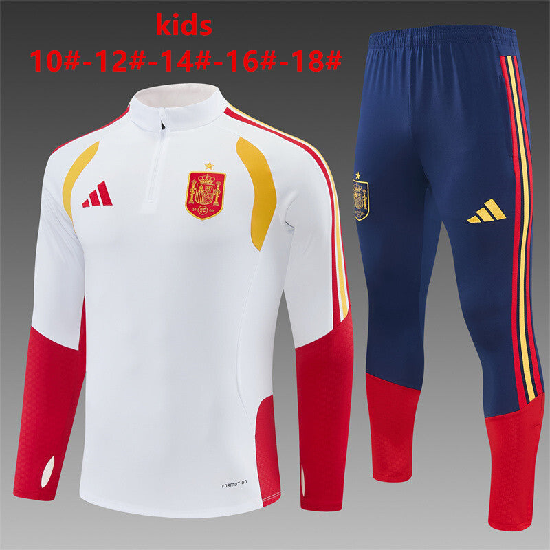 Kids Spain Training Tracksuits 2026 Football Kit Soccer Jersey