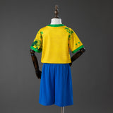 Kids Brazil Jersey 2026 World Cup Special Football Kit Soccer Shirt