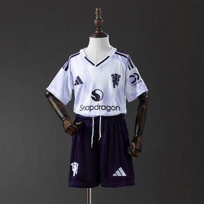 Kids Manchester United Jersey 25/26 Away Football Kit