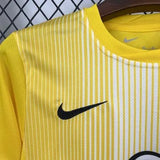 Kids Atletico Madrid Jersey 25/26 Yellow Goalkeeper Football Kit Soccer Jersey - PalmSportss