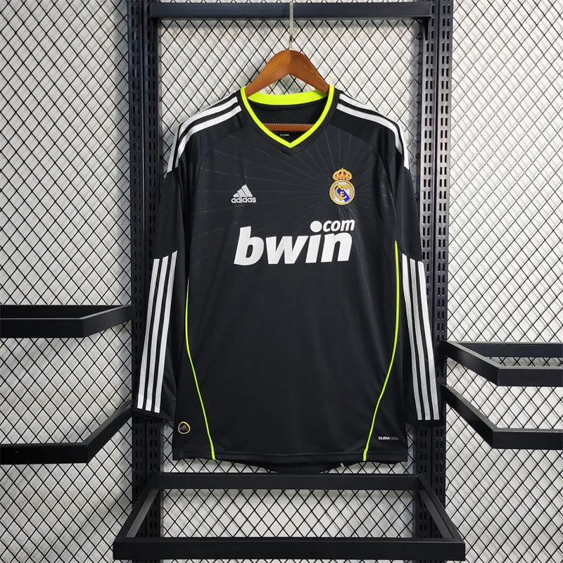 Long Sleeves Away Real Madrid Jersey 10/11 Retro Football Kits