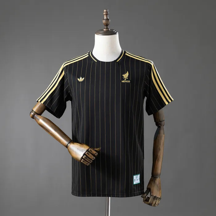 Mexico Terrace Icons T-Shirt Black 2026 World Cup Football Kit Soccer Shirt