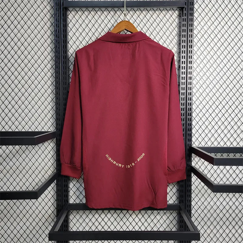 Retro Arsenal Jersey 2005/06 Home Long Sleeves Football Kits Soccer Shirt