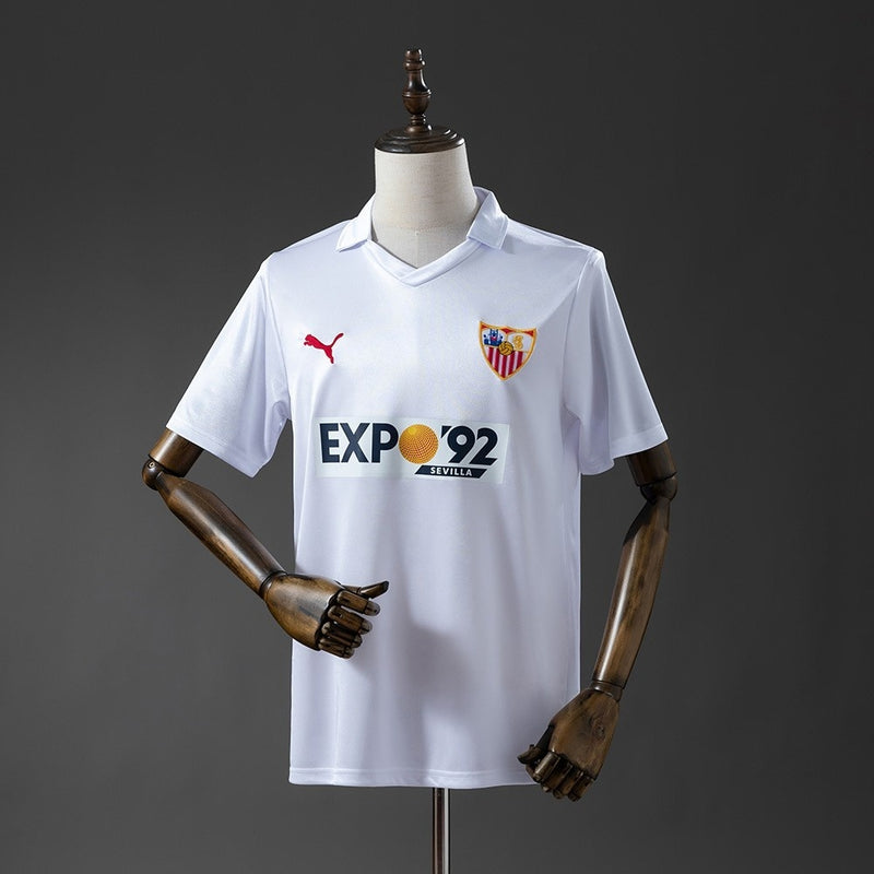 Sevilla Jersey 1987-90 Home Retro Football Kit
