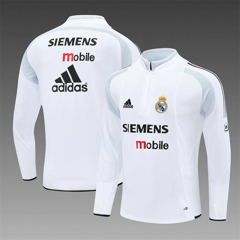 Retro Real Madrid Training Tracksuits 2004-05 Football Kit Soccer Jersey