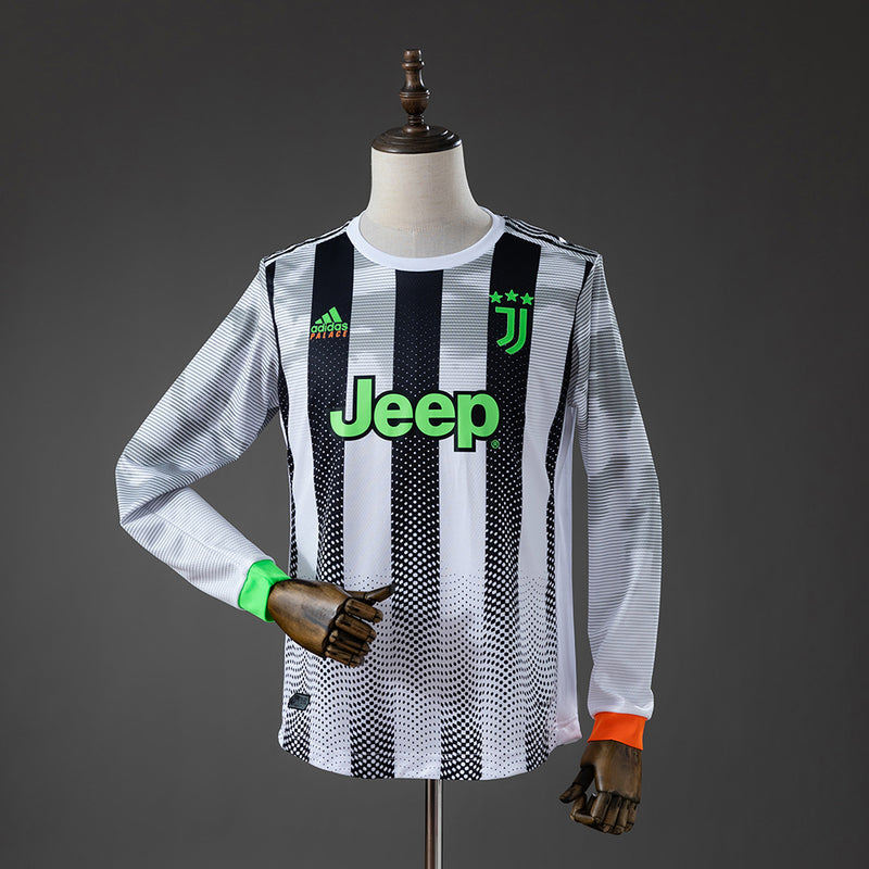 Juventus Fourth Jersey 2019-2020 Retro Long Sleeves Football Kit Soccer Shirt