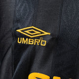 Man United Jersey 1993-95 Away Retro Football Kit Long Sleeves
