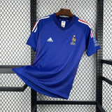France Home Jersey 2002 Retro Football Kit Soccer Shirt PalmSportss