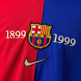 Barcelona Jersey 1899 1999 Anniversary Retro Football Kit