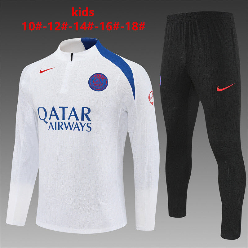 Kids Player Version PSG Training Tracksuits 25/26 Football Kit Soccer Jersey
