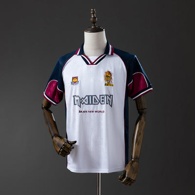 West Ham United Jersey 1999 Away Retro Football Kit