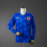 Colombia Away Jersey 1994 Retro Long Sleeves Football Kit Soccer Shirt