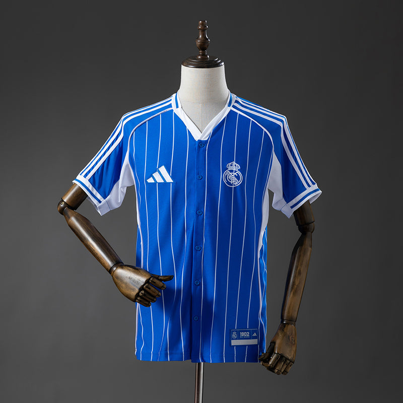 Real Madrid Jersey 25/26 Blue Baseball Kit