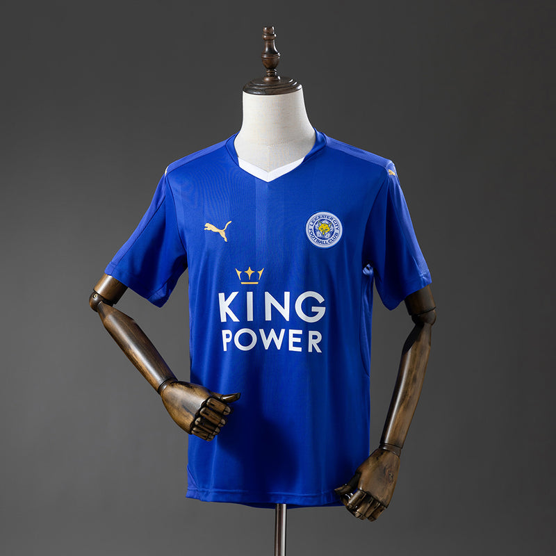 Leicester City Jersey 2015-16 Home Retro Football Kit