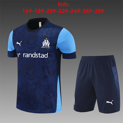 Kids Marseille Training Tracksuits 25/26 Football Jersey