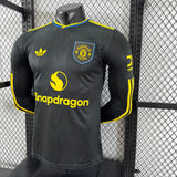 Player Version Man United Jersey 25/26 Third Long Sleeves Football Kit Soccer Jersey