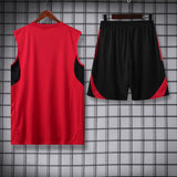 Man United Vest Set Training Tracksuits 25/26 Football Kit Soccer Jersey